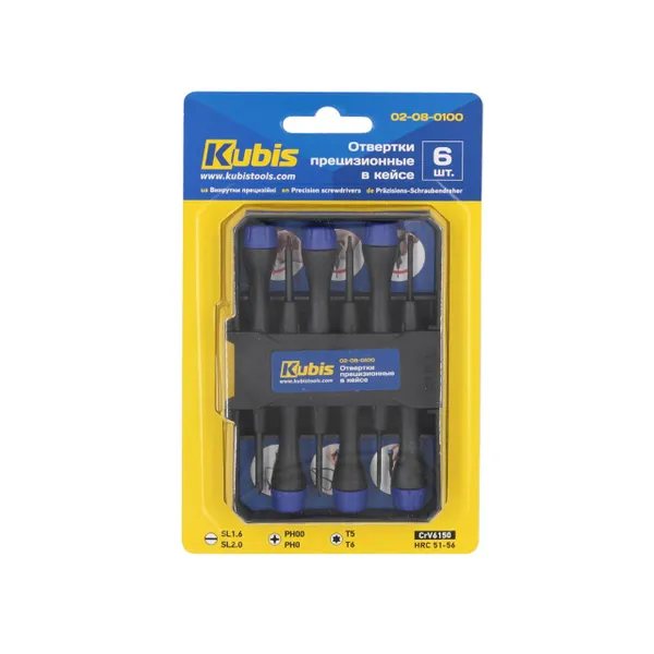 Купить Набор отверток 6 шт. Kubis 02-08-0100 в кейсе