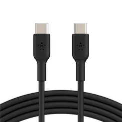 Кабель USB-C > USB-C заряджання/синхронізації Belkin 2м, 60Вт, Type-C, PVC, чорний фото