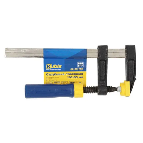 Струбцина 150×50 мм F-тип столярная Kubis 02-09-1155 купить в Украине