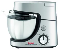 Кухонная машина Tefal Masterchef Gourmet 1100Вт, чаша-металл, корпус-пластик, насадок-6, серый фото