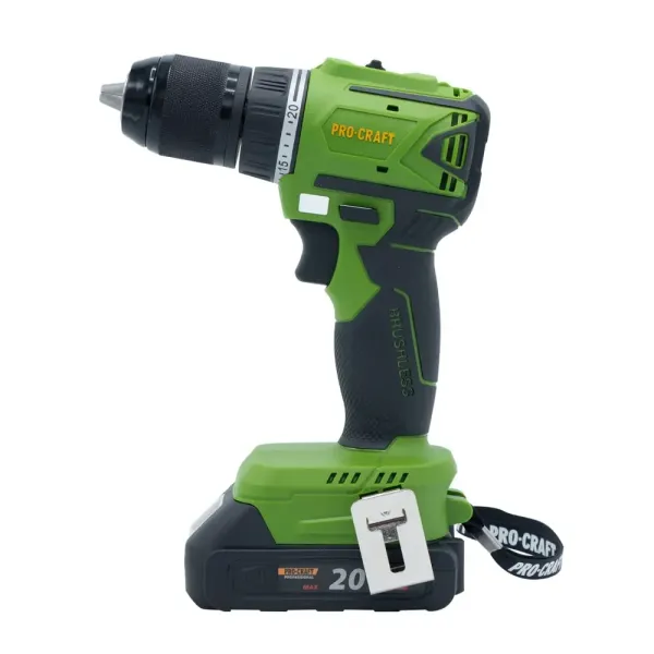 Купить Безщёточный аккумуляторный шуруповерт 20 В Procraft PA-18LiN DFR в кейсе (1 АКБ, 2 А/ч) со скидкой