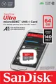 Карта памяти SanDisk microSD   64GB C10 UHS-I R140MB/s Ultra