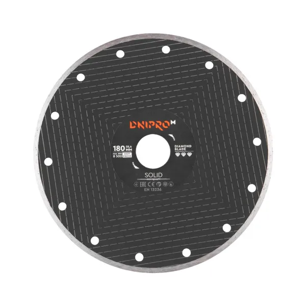 Алмазный диск Dnipro-M Solid 180 мм 25.4 22.2 фото №1