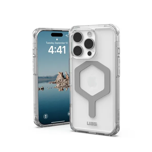 Чохол UAG для iPhone 16 Pro, Plyo Magsafe, Ice/Silver