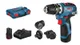Шуруповерт-дрель аккумуляторная Bosch GSR 12V-35 FC 18В 2х3.0А·час 20·35Нм 0·1750об·мин кейс L-Boxx 2.1кг