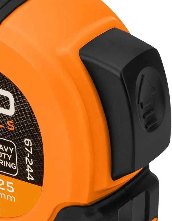 Рулетка Neo Tools Super Black, 7.5мx25мм, с фиксатором сматывания, магнит цена в Украине