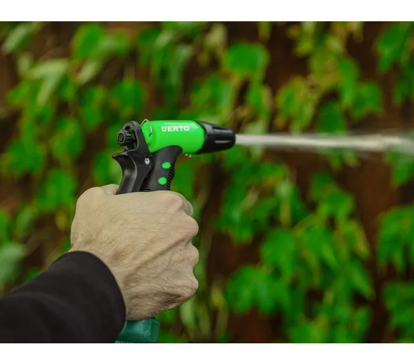 Ороситель ручной Verto, пистолетный, 1/2"-3/4", 2 функции, регулировка напорарегулировка напора/распила воды, держатель двухкомпонентный купить онлайн