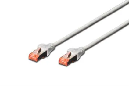 Патч-корд DIGITUS CAT 6 S-FTP, 0.5м, AWG 27/7, LSZH, сірий