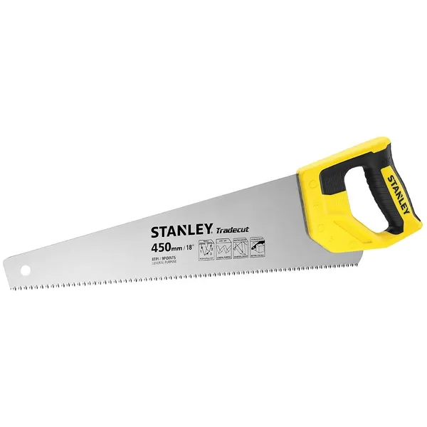 Ножівка по дереву Stanley Tradecut, 450мм, 7TPI