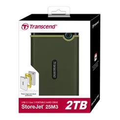 Портативный жесткий диск Transcend 2TB USB 3.1 StoreJet 25M3 Зелёный фото