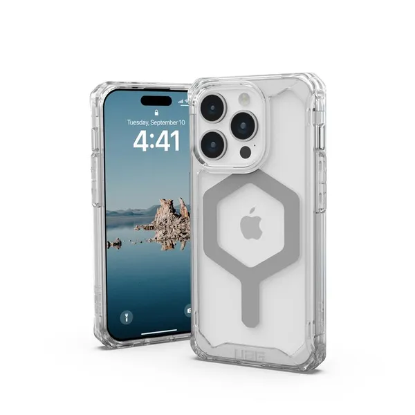 Чохол UAG для iPhone 15 Pro, Plyo Magsafe, Ice/Silver