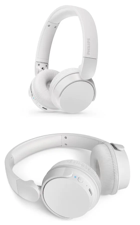 Наушники On-ear Philips TAH4209 BT 5.3, Wireless, Mic, Белый