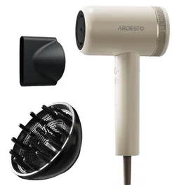 Фен Ardesto Pearl Cream HD-Y702PERL, 1500-1800Вт, 3 скорости, 3 темп.режима, магнитные насадки, бежевий фото