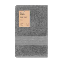 Полотенце махровое ARDESTO SuperSoft 70х140см, 100% хлопок, серый фото