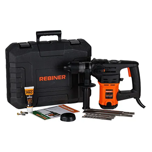 Перфоратор бочковой 5.5 Дж, 1.5 кВт Rebiner RBH-1750 с доставкой