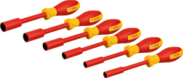 Торцевые ключи Bosch Professional, набор 6 шт, (шестигранные), VDE