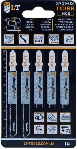 Пилки для лобзика LT-T101BR 5 шт. (3701-03)
