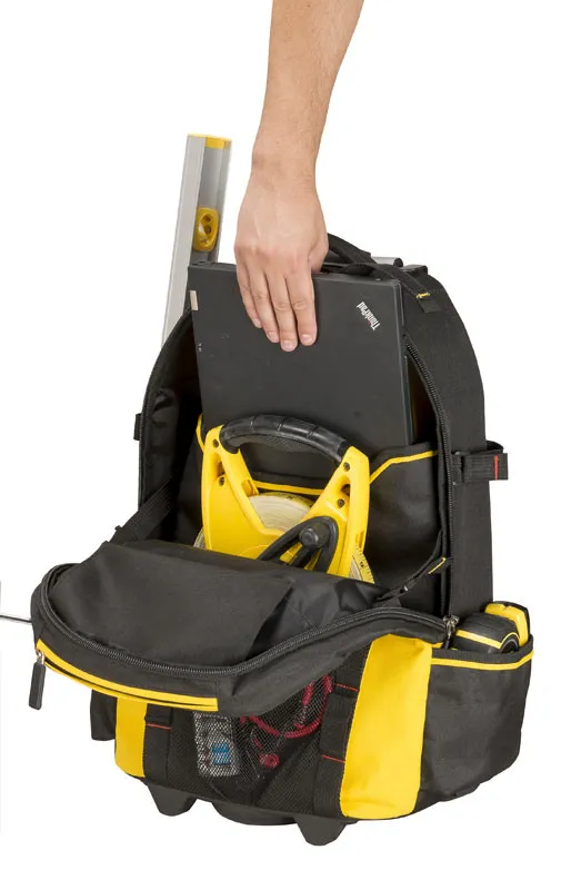 Рюкзак Stanley FatMax на колесах з кишенями і тримачами фото №3