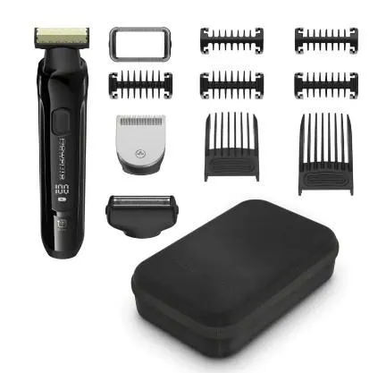 Тример Rowenta Forever Sharp Ultimate, для бороди, вусів, акум., насадок-10, 120 хв. використання, дисплей, сталь, чорний