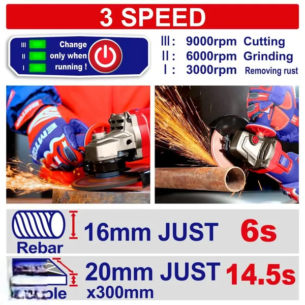 Болгарка (угловая шлифмашина) аккумуляторная EMTOP ELAG4108112 цена в Украине