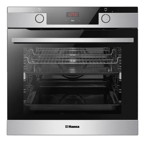 Духовой шкаф Hansa электрический, 77л, A, дисплей, конвекция, нерж