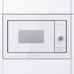 Микроволновая печь Gorenje встраиваемая Simplicity, 23л, мех. управл., 900Вт, гриль, дисплей, белый фото