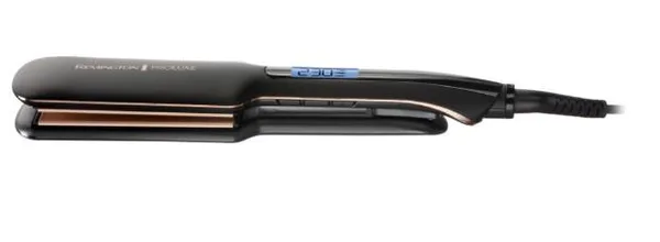 Випрямитель Remington PROluxe Midnight Wide Plate Straightener, темп.режимов-9, 150-230С, чехол, дисплей, керамика, черный