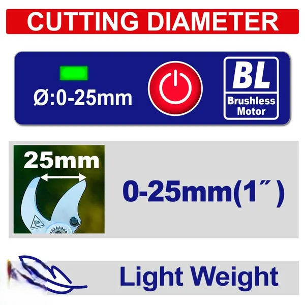 Секатор аккумуляторный EMTOP ELSL162582 цена в Украине