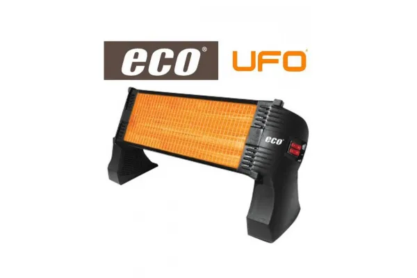 Обогреватель инфракрасный Eco Mini 1500 1.5 кВт, до 17 м2, кварцевый нагрев. элемент, мех. упр-ние, напольный цена в Украине