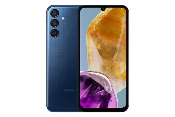 Смартфон Samsung Galaxy M15 5G (M156) 6.6" 4/128ГБ, 2SIM, 6000мА•ч, синий темный