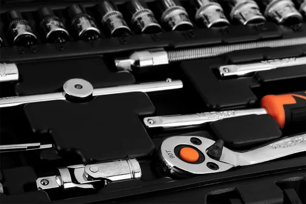 Набор инструментов Neo Tools, набор торцевых головок, 46 шт, 1/4", CrV, кейс фото №9