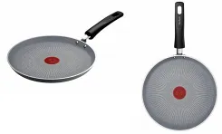 Сковорода для млинців Tefal Halo, 25см, алюміній, бакеліт, сірий фото