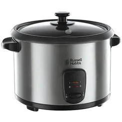 Рисоварка Russell Hobbs Cook&Home, чаша-1.8л, електронне керув., нерж. сталь, чорний фото