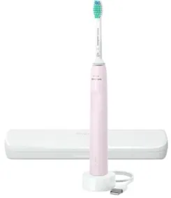 Щетка зубная электр. Philips Sonicare Gemini 3100, 31т. колеб/мин, насадок-1, футляр, розовый фото