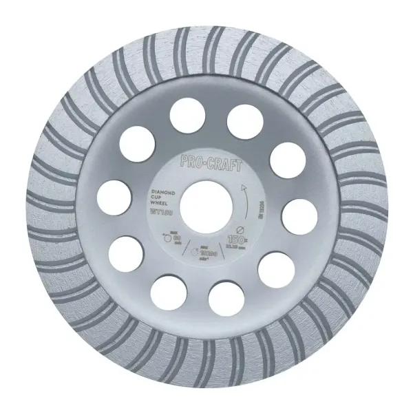 Шлифовальный круг по бетону 150×5.0×22.23 мм, турбо Procraft WT150