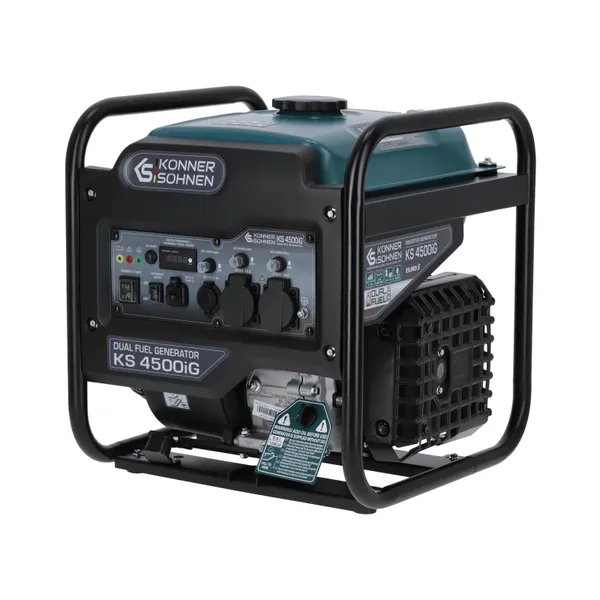Генератор газобензиновий інверторний Konner&Sohnen KS 4500iG, 230В, 4.5кВт, ручний стартер, 33.5кг купити в Україні
