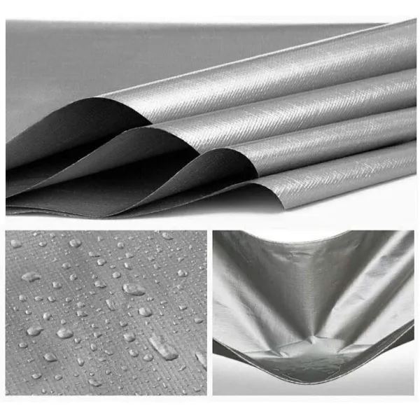 Купить Полипропиленовый тент 2×3 м, 110 г/м2 серый WoffMann Silver color