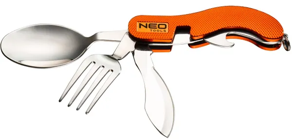 Нiж складаний туристичний Neo Tools, роз’ємний корпус фото №1