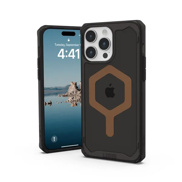 Чохол UAG для iPhone 15 Pro Max, Plyo Magsafe, Black/Bronze