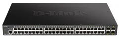 Коммутатор D-Link DGS-1250-52XMP 48xGE PoE, 4xSFP+, 370W, Smart фото