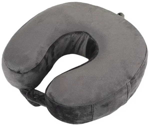 Подушка флисовая, Wenger, Memory Foam Travel Neck Pillow, серая