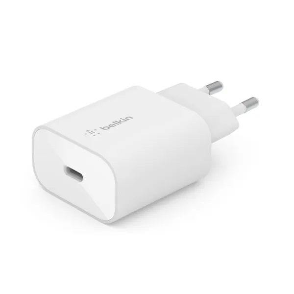 Зарядний пристрій мережевий Belkin 25Вт USB-С PD PPS, білий