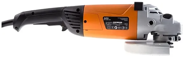 Купить Шлифмашина угловая WS2200-230DMS AEG, 2200Вт, Ø 230мм, 6600об/мин, М14, 5.2кг