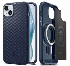 Чохол Spigen для iPhone 15, Mag Armor MagFit, Navy Blue фото