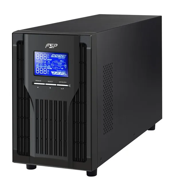 Джерело безперебійного живлення FSP Champ 2K, 2000VA/1800W, LCD, USB, 3xSchuko