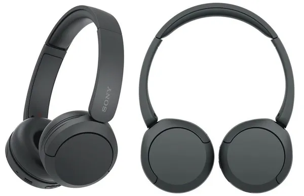 Наушники On-ear Sony WH-CH520 BT 5.2, SBC, AAC, Wireless, Mic, Черный