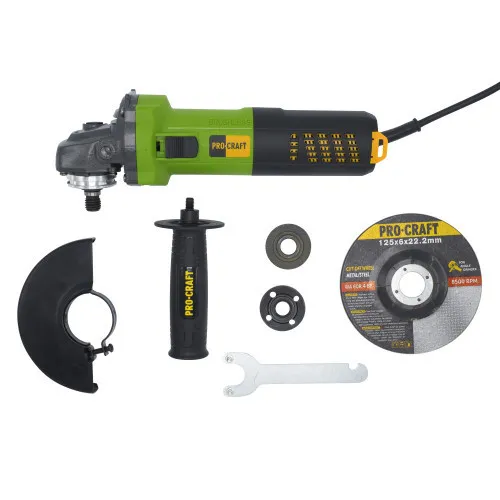 Заказать Бесщёточная болгарка 125 мм, 1100 Вт Procraft PW-2200 с доставкой