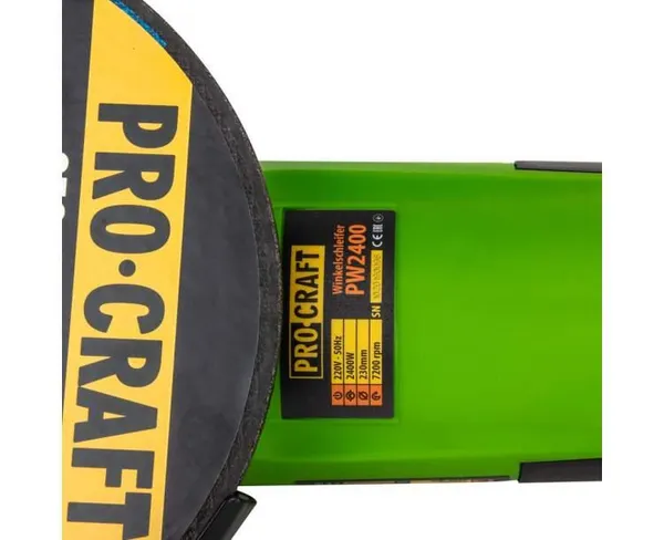 Угловая шлифмашина Procraft PW-2400 230 мм заказать