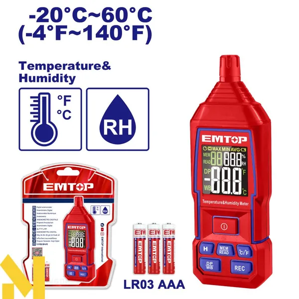 Измеритель влажности и температуры (гигрометр) EMTOP EMTM35031