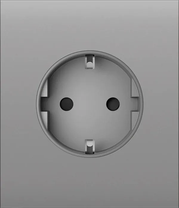 Центральная панель для встраиваемой розетки Ajax CenterCover for Outlet Basic, fog